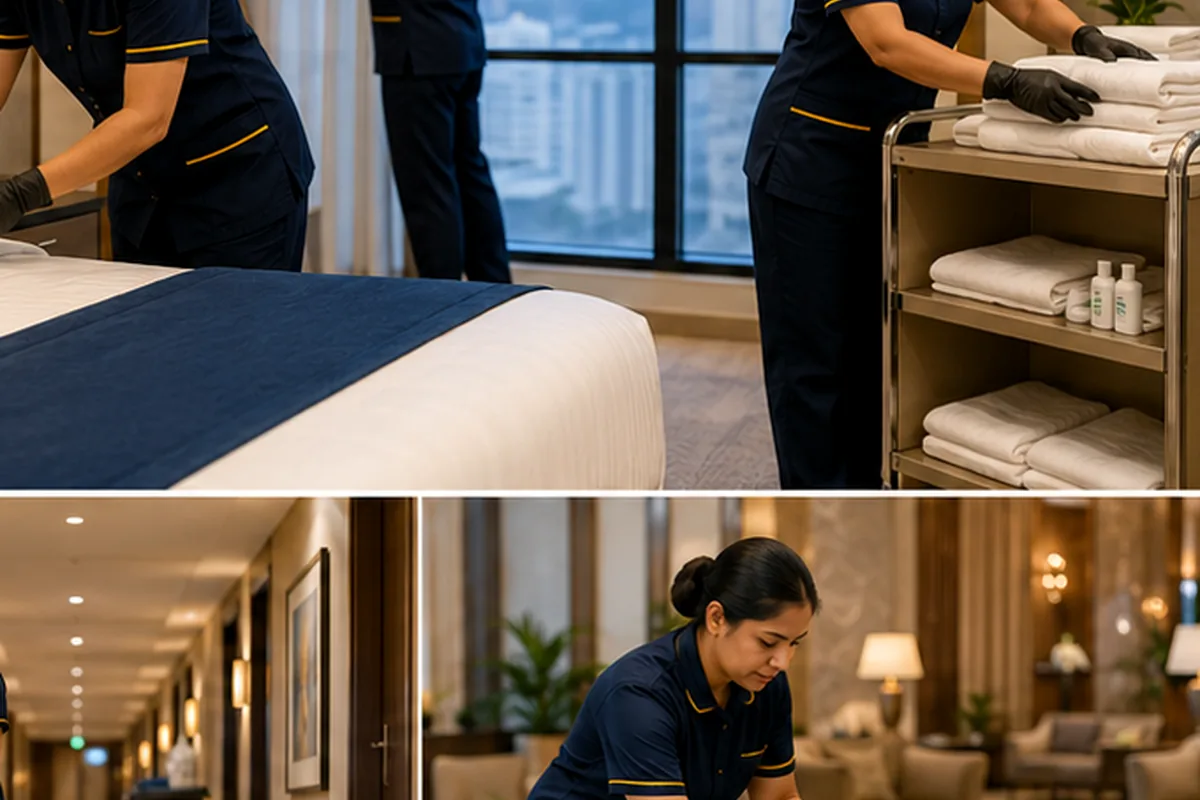 Industrial and Logistics Cleaners in Madinah for visitor accommodation and facility workforce planning in Saudi Arabia